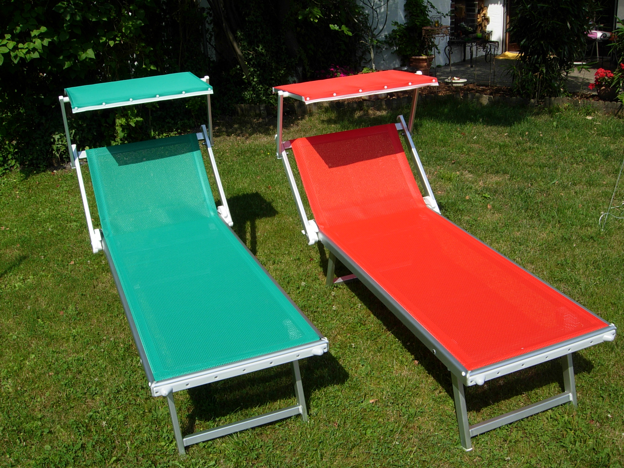 Original italienische Strandliegen Gartenliegen Aluliegen Italien